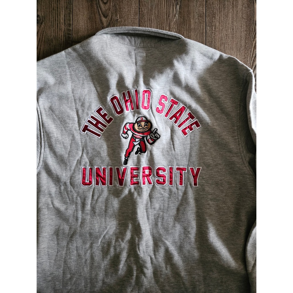 Ohio State Buckeyes Gameday Couture Collared Overshirt Size XXL
